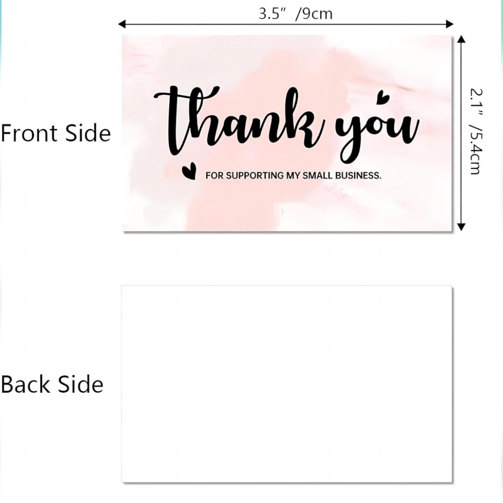 Thank You Cards Set - 12 Pack - Picture 2 of 2